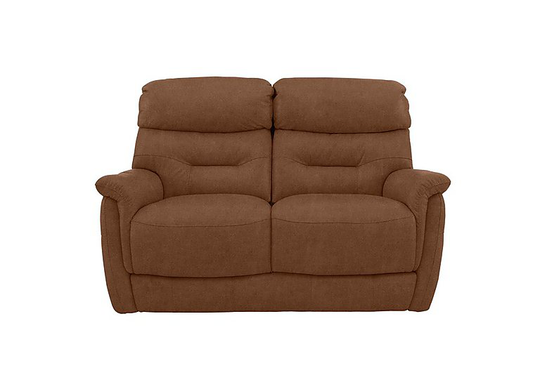 Chicago 2 Seater Fabric Sofa - Brown