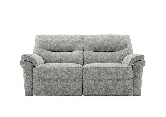 G Plan - Seattle 2.5 Seater Fabric Manual Recliner Sofa - Grey