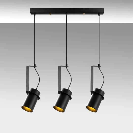 Everdeen 3 - Light Kitchen Island Cylinder Pendant