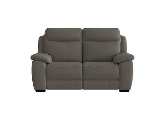 Starlight Express 2 Seater Leather Recliner Sofa - Grey- World of Leather