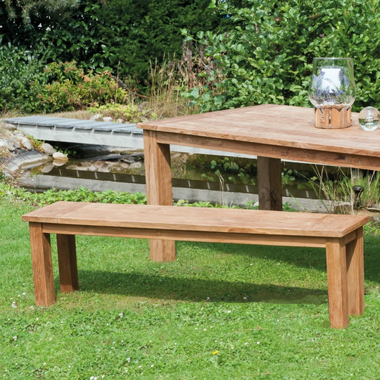 Barre Teak Traditional Bench