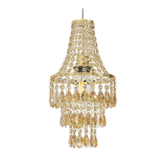 Bonaparte 1 - Light Crystal Tiered Pendant