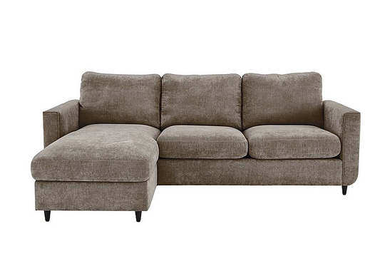 Esprit Fabric Corner Chaise with Storage - Beige