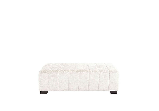 Boutique Lavish Fabric Bench Stool - Cream
