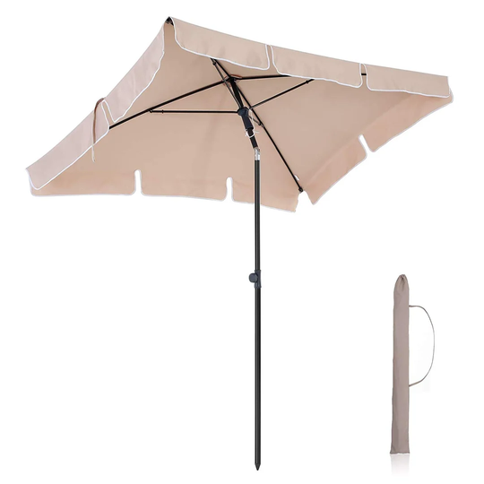 Jakobe 2.3m x 1.2m Rectangular Traditional Parasol