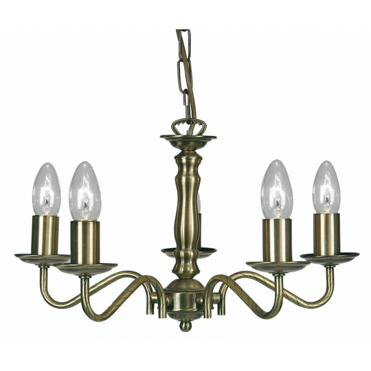 Cleo 5 - Light Candle Style Chandelier