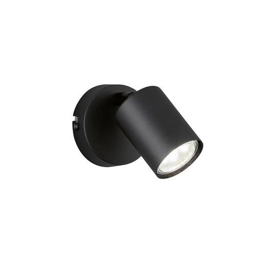 Dwyne 1 - Light Sandblack Wall Spotlight