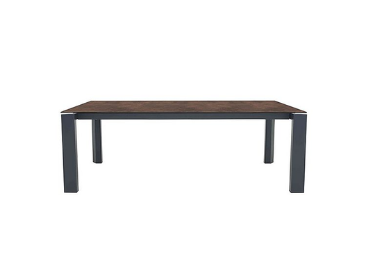 Connubia by Calligaris - Gate Extra Large Extending Dining Table with Matt Grey Legs