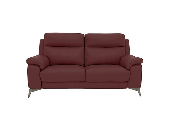 Missouri 2 Seater Leather Sofa - Red- World of Leather