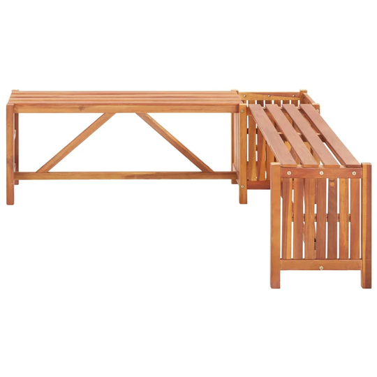 Cuffee Wooden Planter Bench