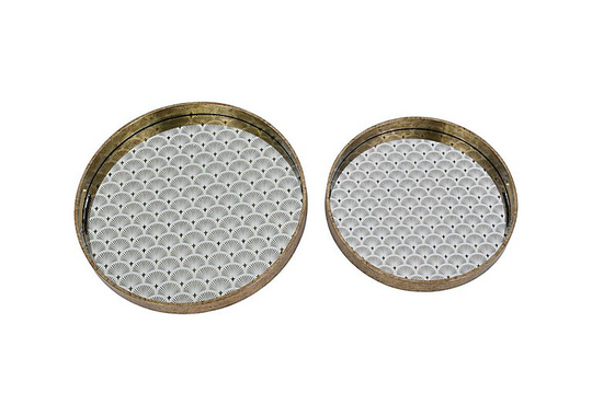 Set of 2 Scallop Trays