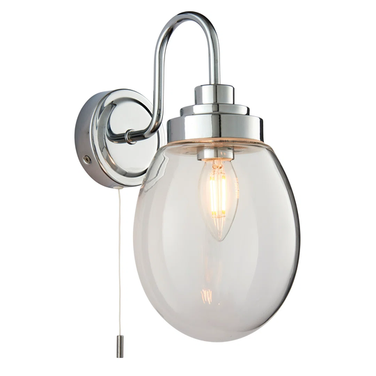 Charvi 1 - Light Silver Wall Light