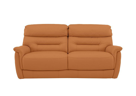 Chicago 3 Seater Leather Sofa - Yellow- World of Leather