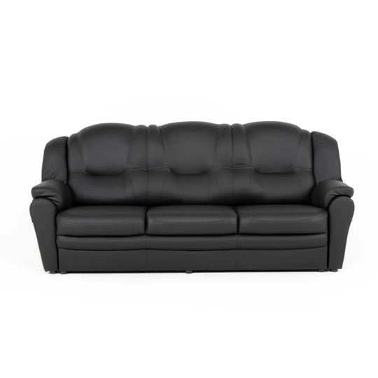 Haings 215Cm Faux Leather Round Arm Sofa
