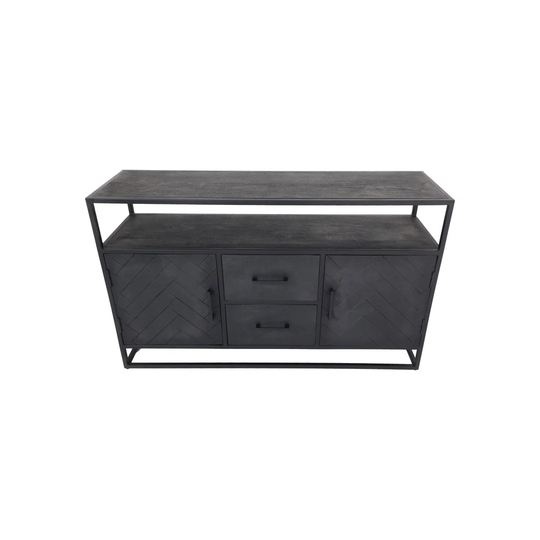 Verona 140Cm Wide 2 Drawer Mango Solid Wood Sideboard