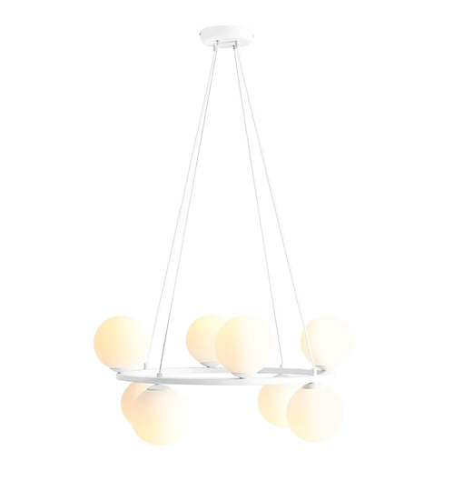 8 - Light Cluster Wagon wheel Pendant