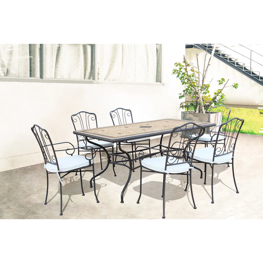 Cinelli Rectangular 6 - Person 74cm L Dining Table
