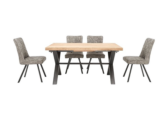 Earth Small Dining Table and 4 Dining Chairs