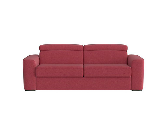 Infinity 3 Seater Fabric Sofa Bed - Red- World of Leather