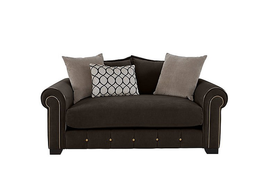 Alexander and James - Sumptuous 2 Seater Fabric Sofa - Brown