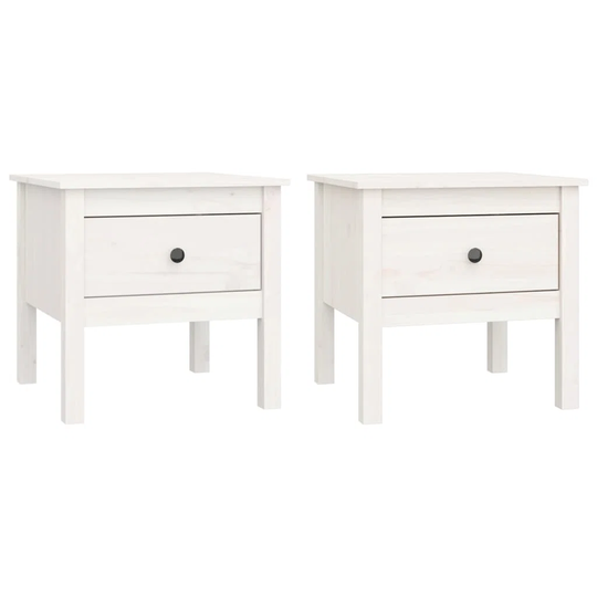 Latitude Run Side Tables 2 Pcs 50X50x49 Cm Solid Wood Pine