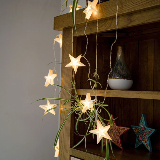 Wauhillau 0.07M LED 10 - Bulb Paper Lantern String Light