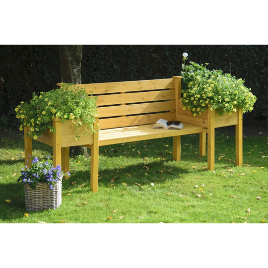 Alojzij Wooden Planter Bench