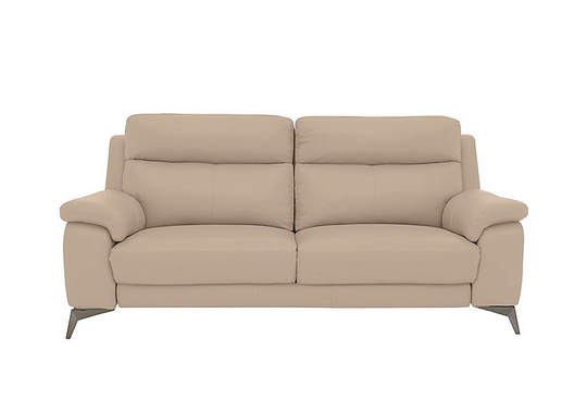 Missouri 3 Seater Leather Sofa - Grey- World of Leather