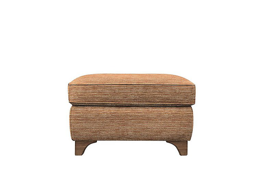 G Plan - Lucca Fabric Storage Footstool - Orange