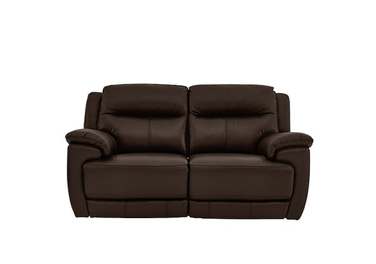 Touch 2 Seater Leather Sofa - Brown- World of Leather