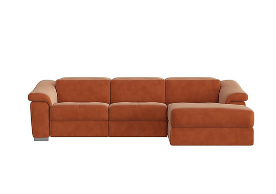 Nicoletti - Galileo Fabric Chaise End Sofa - Orange