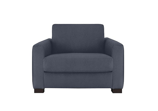 Nicoletti - Alcova Fabric Chair with Box Arms - Blue