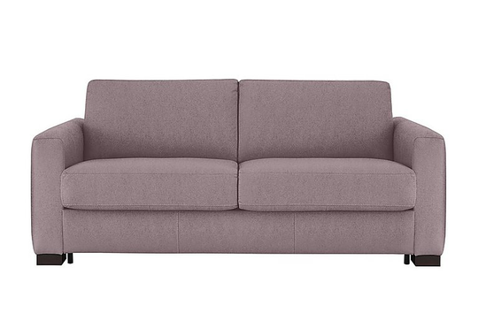 Nicoletti - Alcova 3 Seater Fabric Sofa Bed with Box Arms - Pink