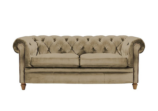 Alexander and James - New England Newport 3 Seater Fabric Sofa - Beige
