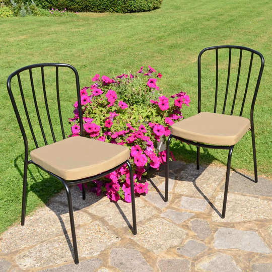 Nirvana Bistro Stacking Garden Chair with Cushion