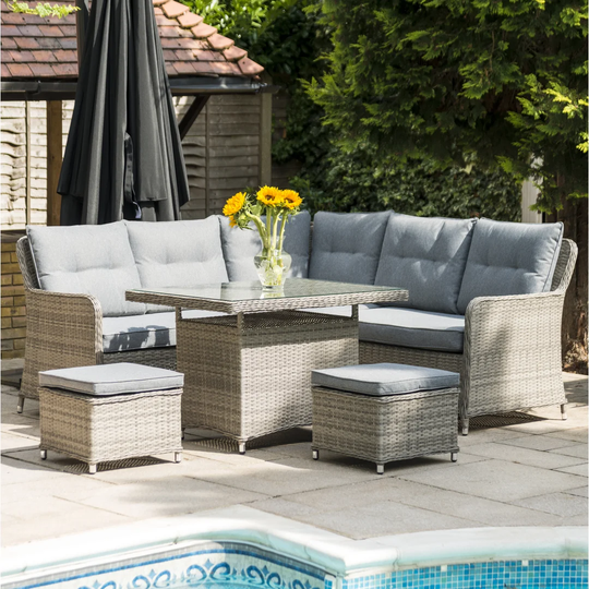 Ravello 6 Seater Rattan Corner Sofa Set