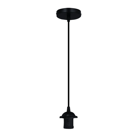 Vintage Pendant Light Fitting E27 Edison Lamp Holder Cord Adjustable Hanging Light Kit