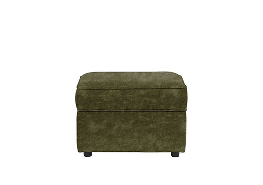 Legend Fabric Storage Footstool - Green