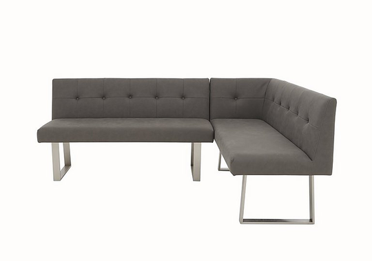 Park Avenue Right-Hand Facing Corner Dining Bench - Grey