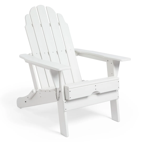 White Folding Adirondack Chair
