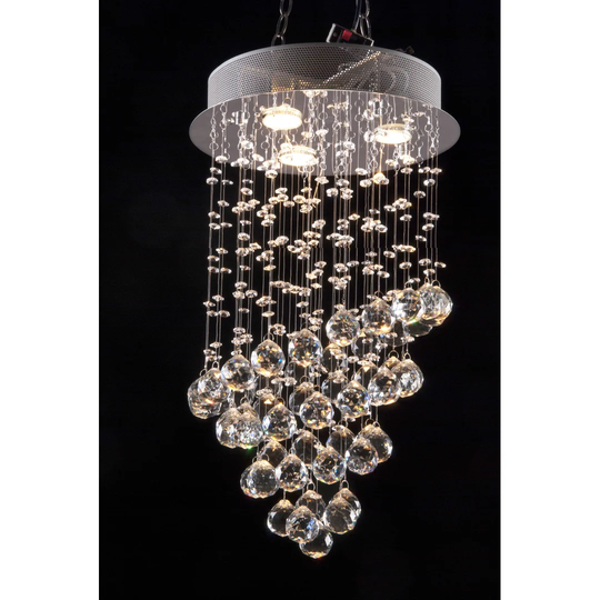 Schwartz 3 -Light Crystal Chandelier