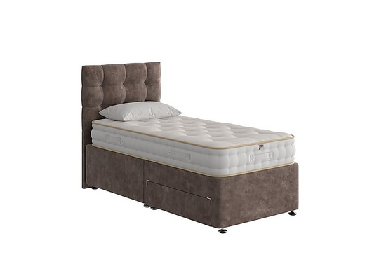 The Handmade Bed Company - Boutique Ortho Divan Set - Single - Brown