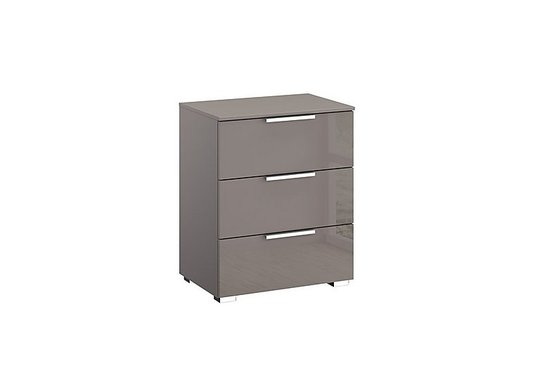 Rauch - Perth 3 Drawer Bedside Chest - Grey