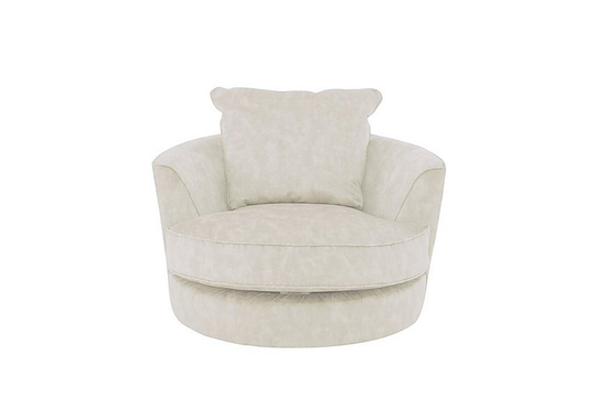 Legend Fabric Swivel Chair - Beige