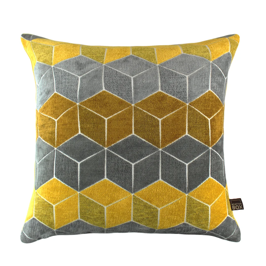Grey/ Yellow Pillow