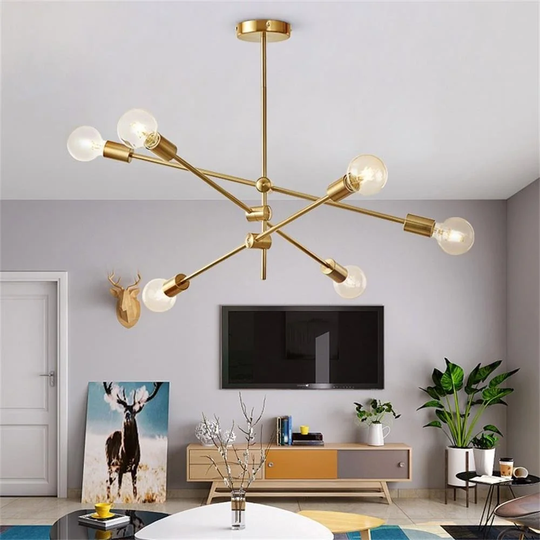 Lakeland 6 - Light Geometric Pendant