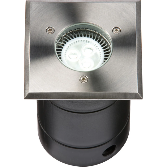 230V IP67 Square Stainless Steel Walkover / Driveover Light