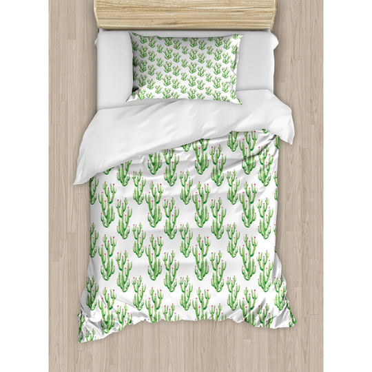 Ryan Green 100% Brushed Microfibre Duvet Cover Set