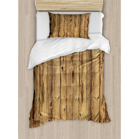 Seay Brown 100% Brushed Microfibre Duvet Cover Set