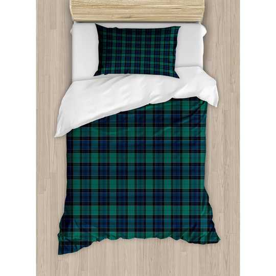 Nicollet Dark Green/Blue 100% Microfibre 260 TC Duvet Cover Set